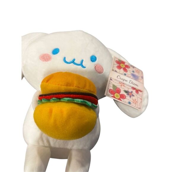 Sanrio Cinnamoroll eating burger plush - Picture 2 of 6